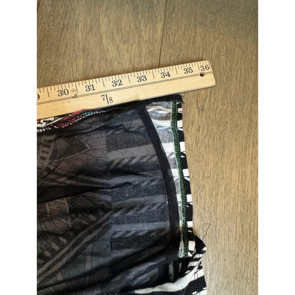 Maeve Skirt Womens Large Petite Multicolor Geometric Midi Side Slit Made USA - Picture 4 of 7